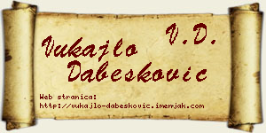 Vukajlo Dabesković vizit kartica